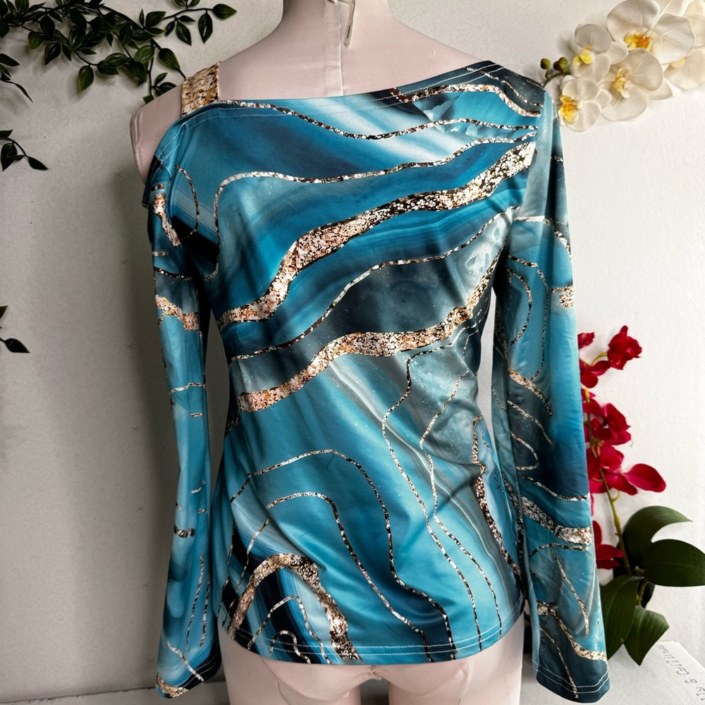 🩵 Marble Pattern Top 🩵